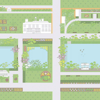 Park map illustration